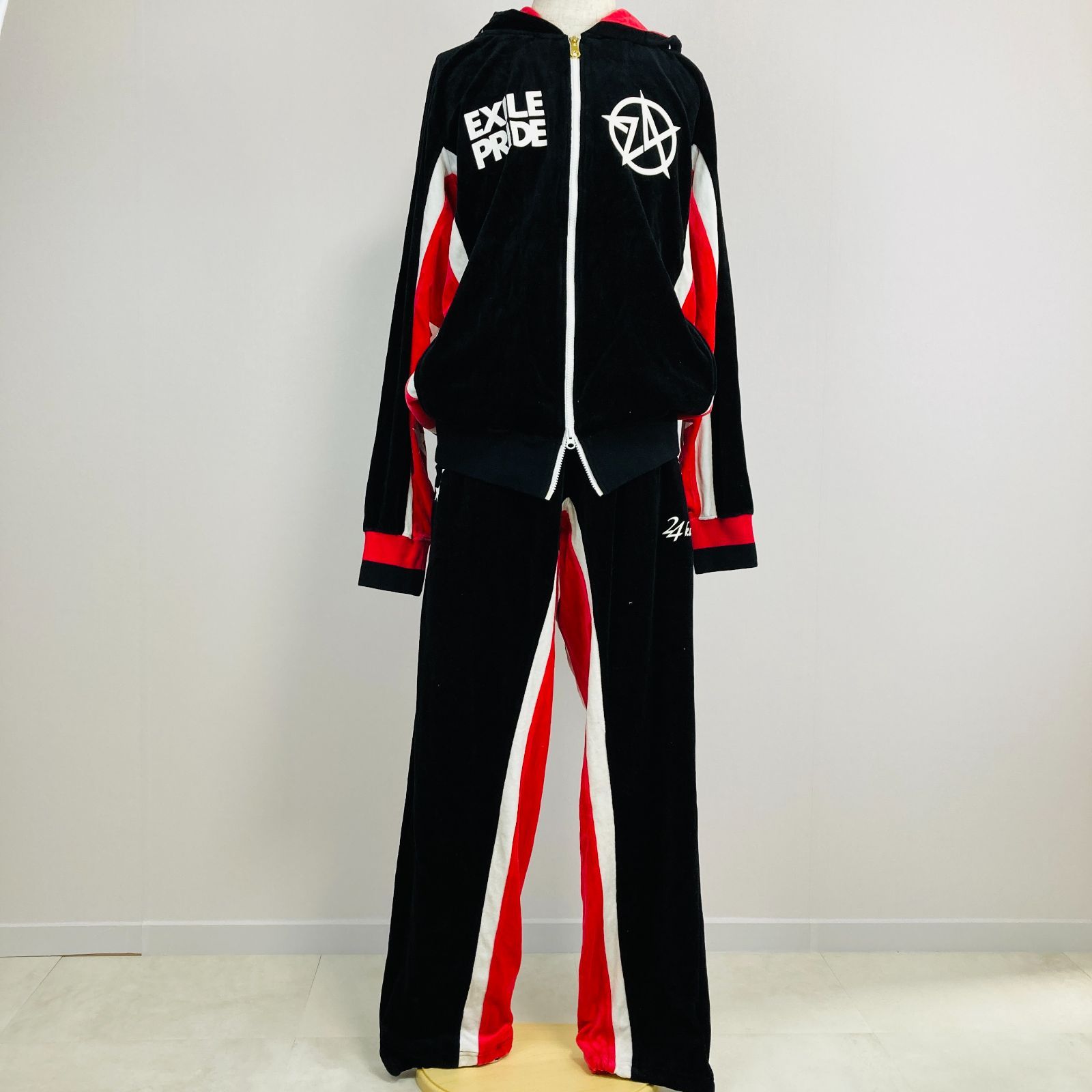 24karats EXILE PRIDE ジャージ上下セットアップ ブラック XL 0689K