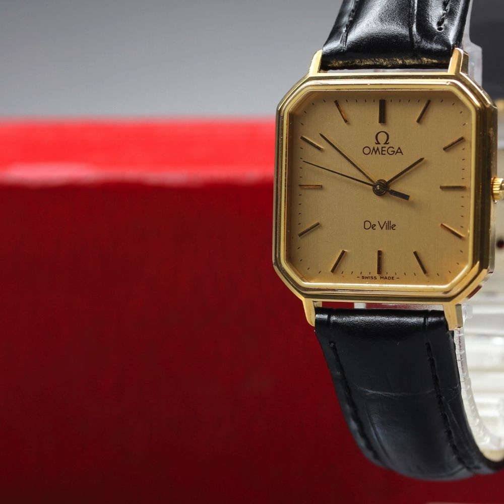 オメガ OMEGA デ・ヴィル 191.0192 クオーツ レディース 稼働品 元箱 ゴールド