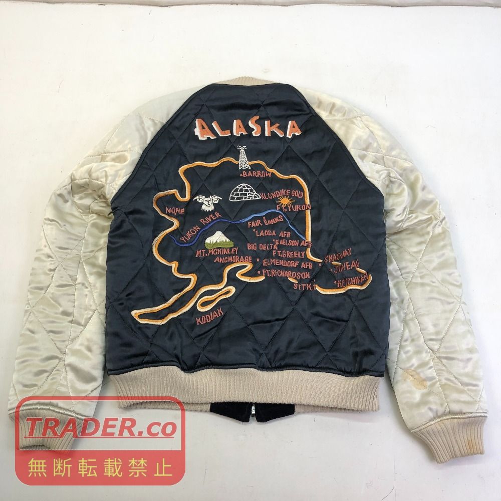 01w-7281 ザフラットヘッド THE FLAT HEAD サテン リバーシブル ALASKA