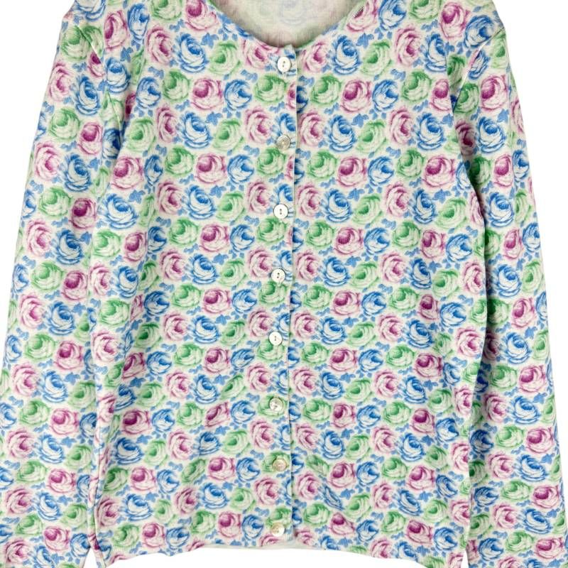 Blumarine ブルマリン アンサンブル I38 D32 ホワイト マルチカラー 花