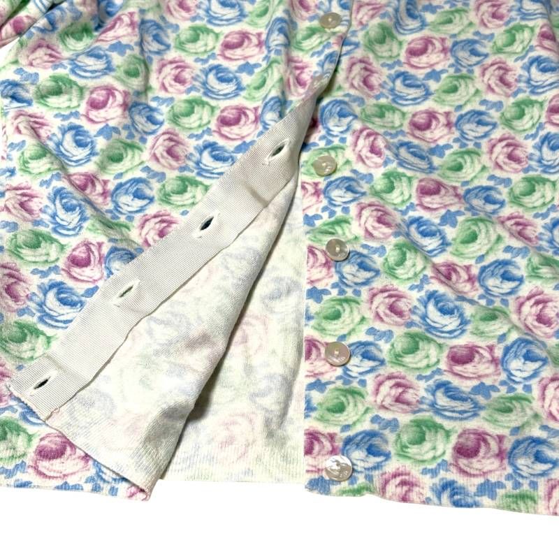 Blumarine ブルマリン アンサンブル I38 D32 ホワイト マルチカラー 花