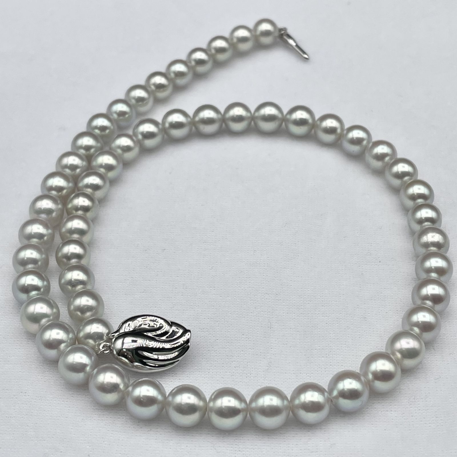 TASAKI アコヤ真珠 パール ネックレス 7.5-8.0mm Silver【2915661-1007