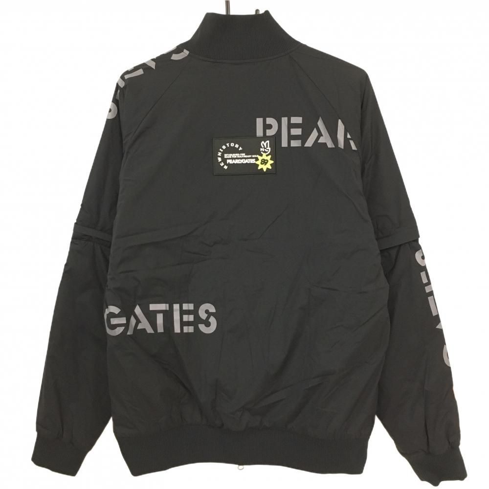 超美品】パーリーゲイツ 中綿リバーシブルジャケット 黒 メンズ 5(L