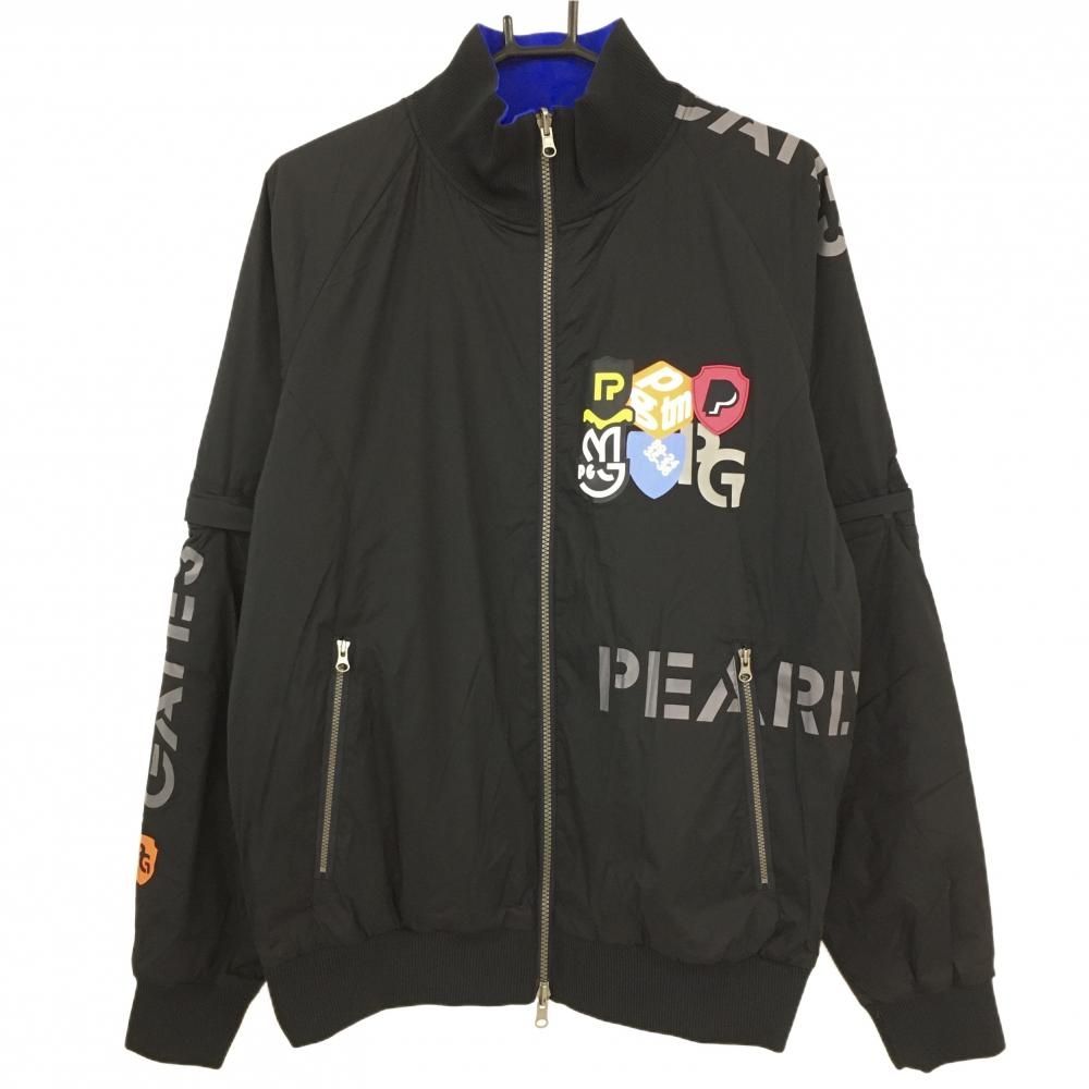 超美品】パーリーゲイツ 中綿リバーシブルジャケット 黒 メンズ 5(L