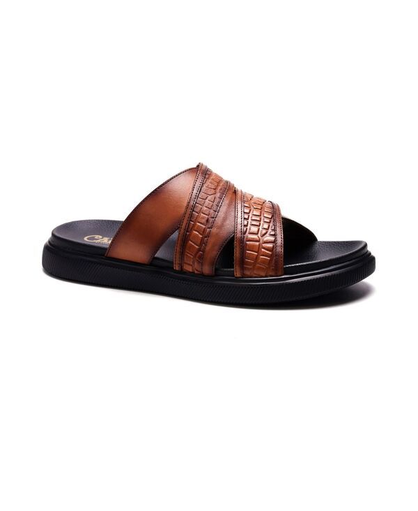 カルロスサンタナ メンズ シューズ サンダル Carlos by Carlosantana Mens Rhythm Sandals Tan leather タン