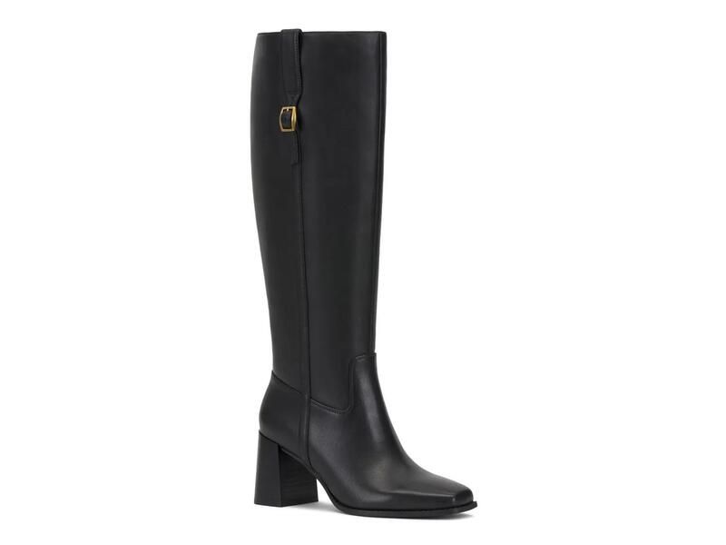 ヴィンスカムート レディース シューズ ブーツ・レインブーツ Vince Camuto Sorana Boot Black Leather ブラック
