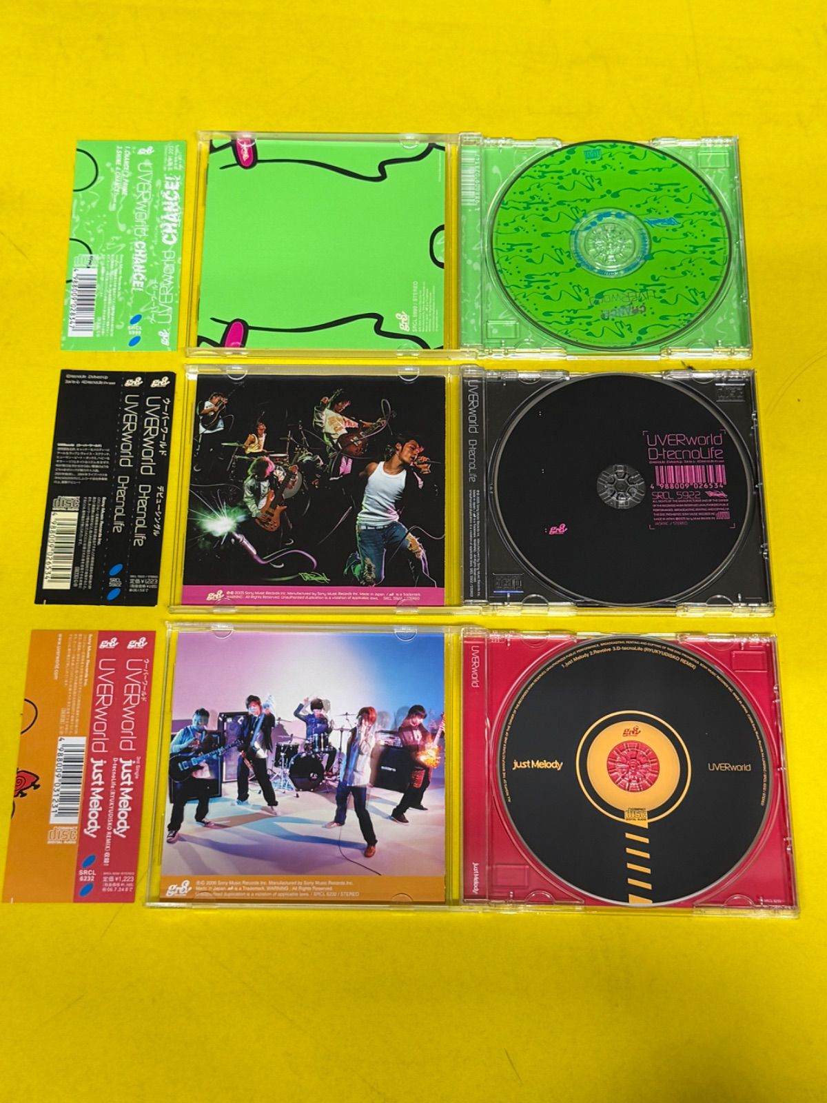 UVERworld マキシシングル 5枚セット 初回生産限定盤 DVD付 SHAMROCK
