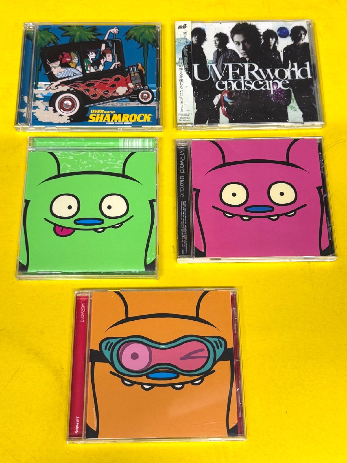 UVERworld マキシシングル 5枚セット 初回生産限定盤 DVD付 SHAMROCK