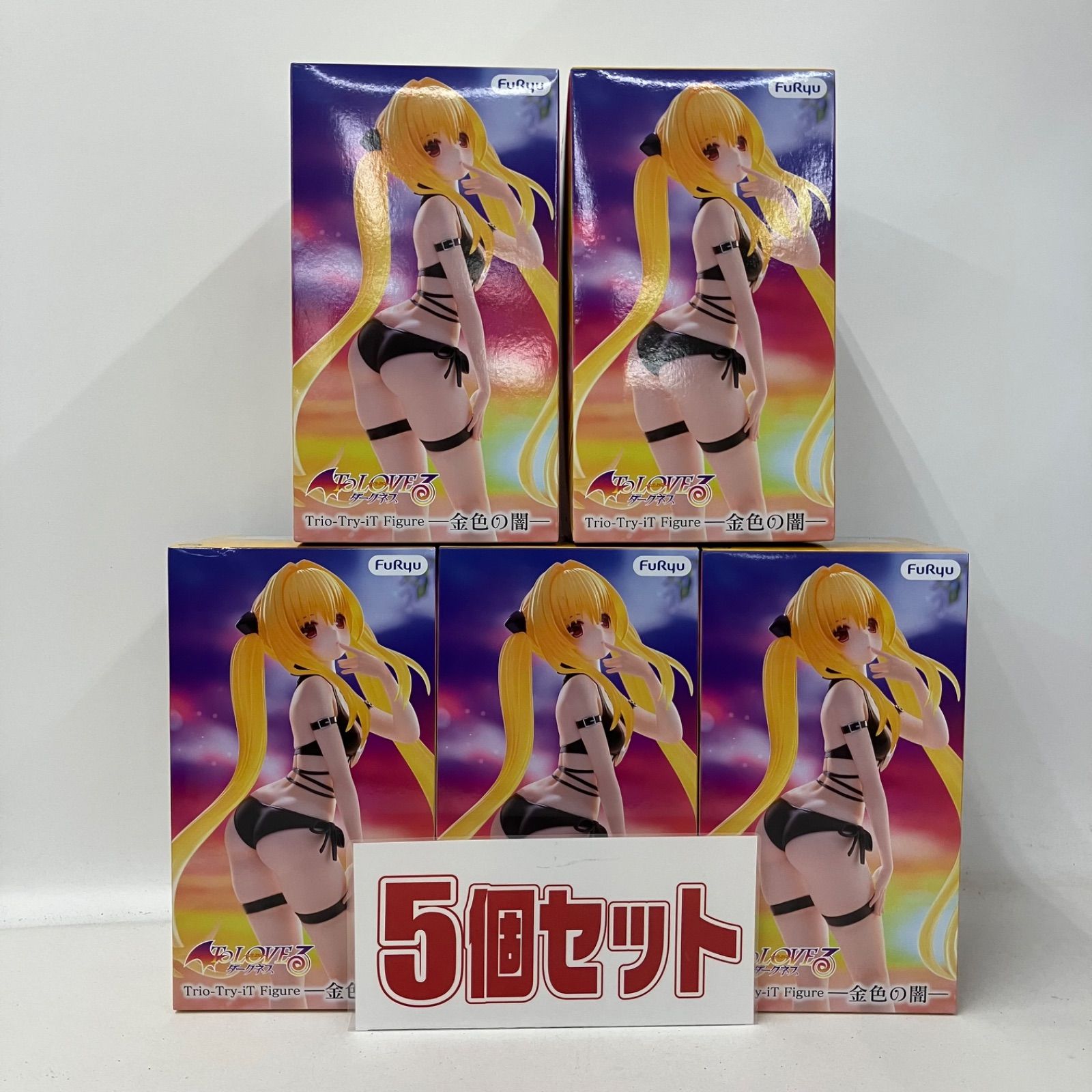 To LOVEる ダークネス Trio-Try-iT フィギュア 5体セット 未開封 To LOVEる ダークネス Trio-Try-iT フィギュア 金色の闇 5個