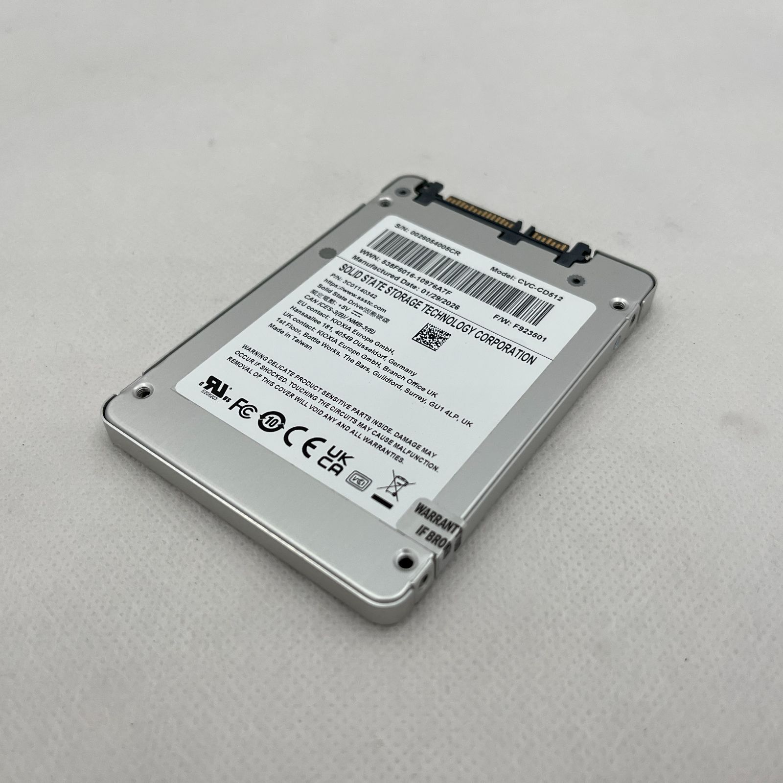 ☆動作確認OK☆ SSSTC CVC SATA SSD 512GB 2.5インチ (RM3170) - メルカリ