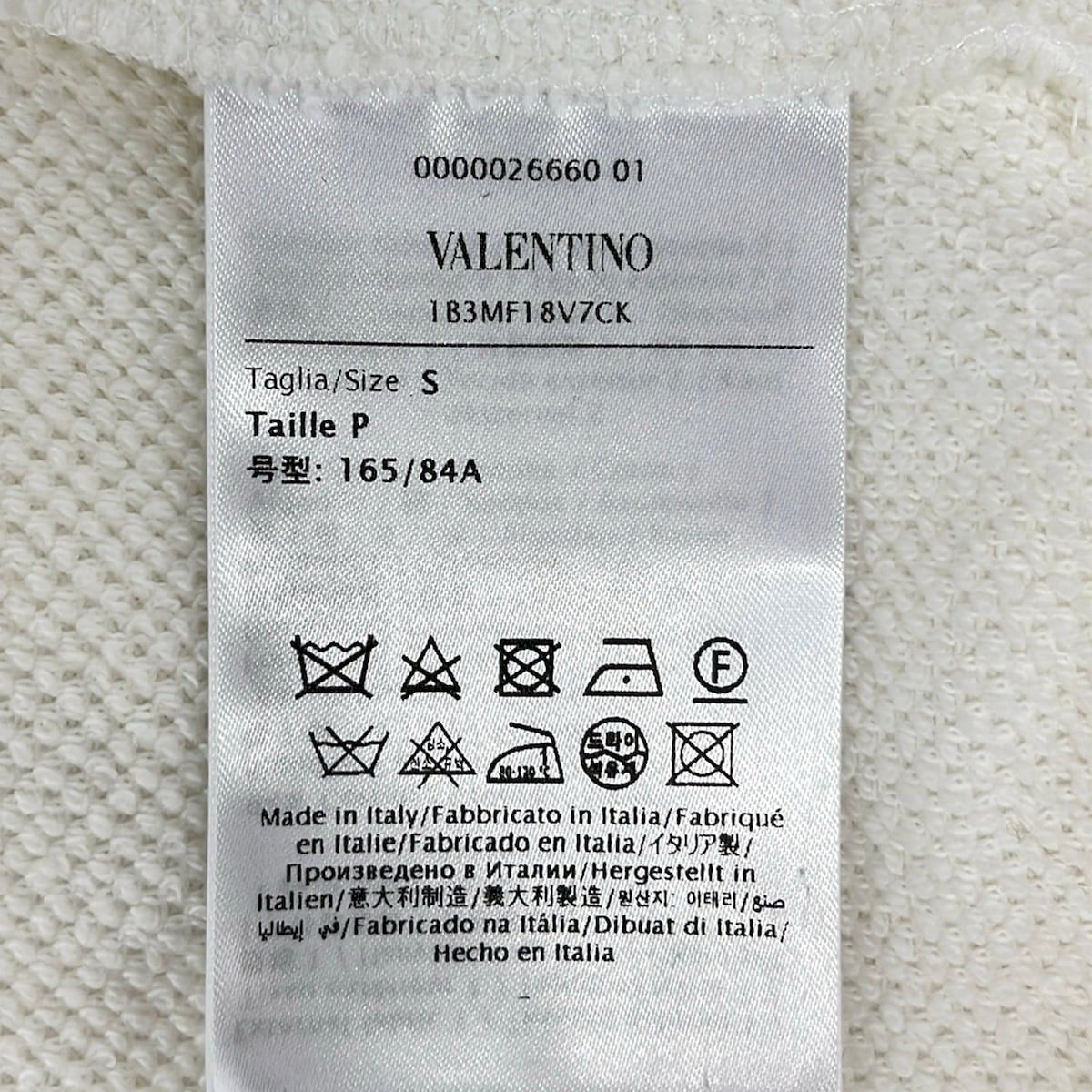 VALENTINO(バレンチノ) パーカー サイズS レディース美品 1B3MF18V7CK