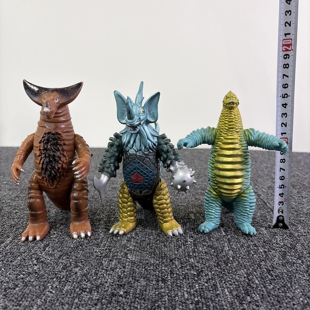 F4416 ウルトラマン ソフビ 11体 円谷プロ 当時物 ウルトラ怪獣