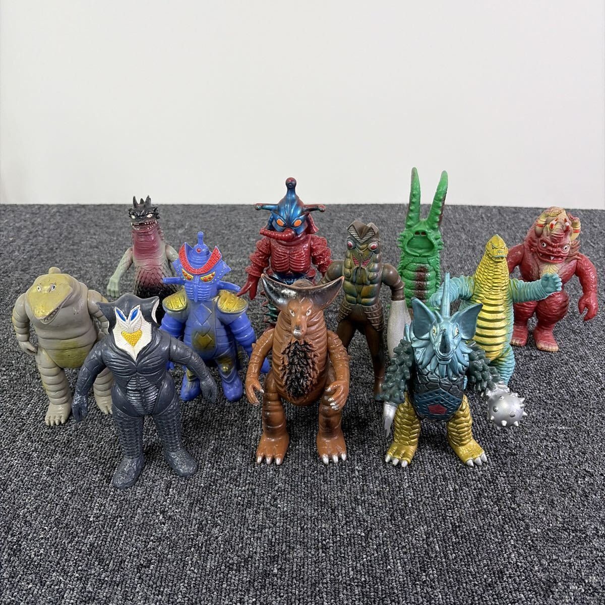 F4416 ウルトラマン ソフビ 11体 円谷プロ 当時物 ウルトラ怪獣