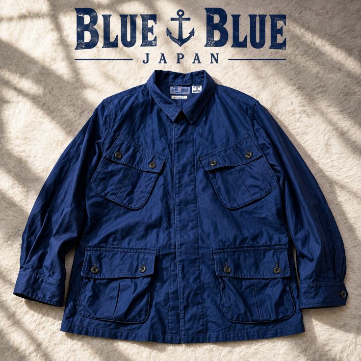 BLUE BLUE 日本製 PURE INDIGO ARIGATO 4ポケット ジャケット 2 BLUE