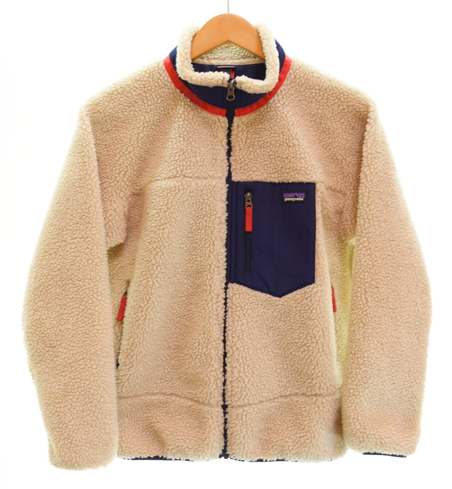 パタゴニア PATAGONIA Retro X Jacket レトロX フリース ジャケット アウター フルジップ キッズ 子ども 65625FA18 ジャケット ベージュ LLサイズ XL 103LT-298