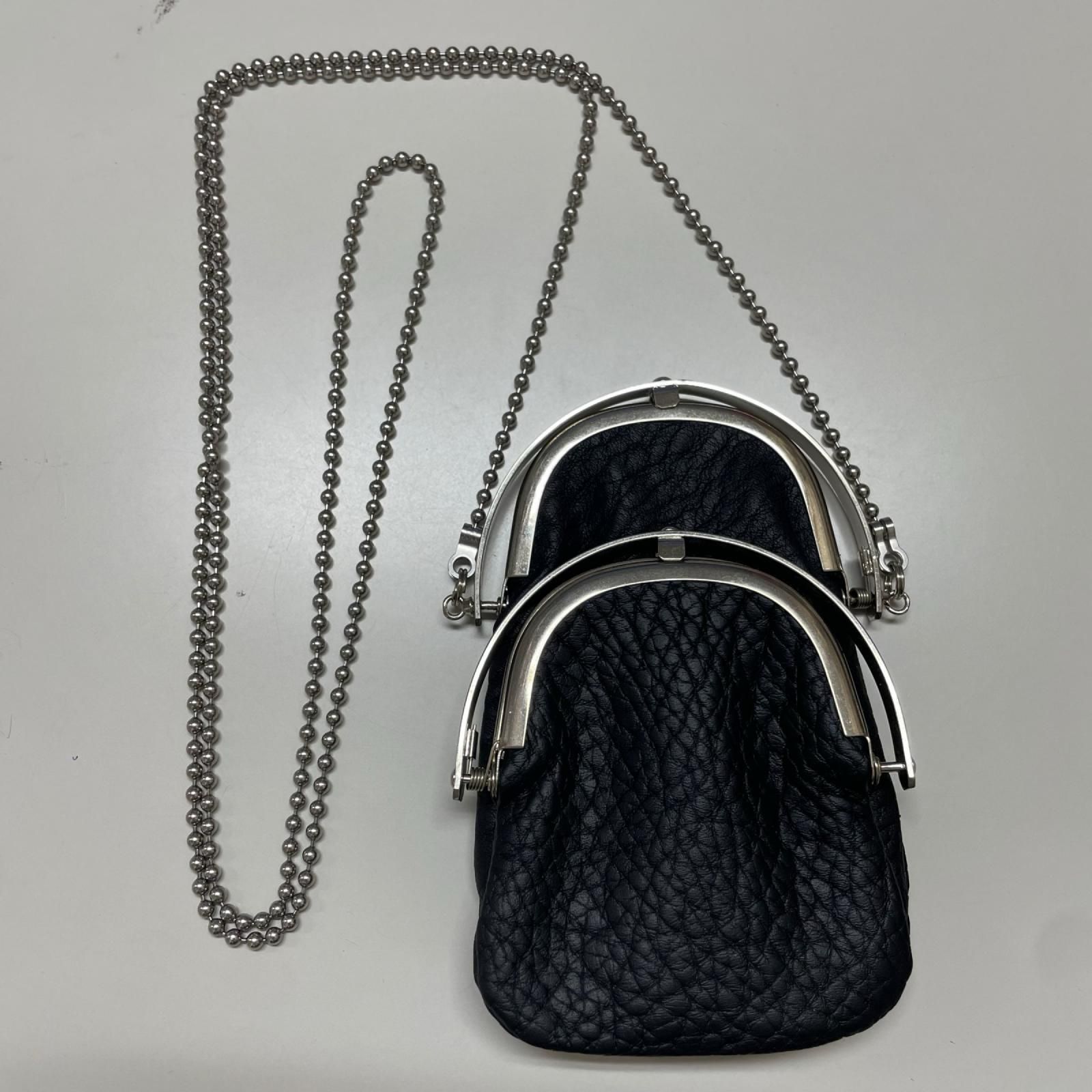 未使用 ED ROBERT JUDSON ODD CHAIN DOUBLE FRAME PURSE チェーンダブルフレームパース エドロバートジャドソン B01SCCO-14LS ブラック 1 （21341M） 15,048円
