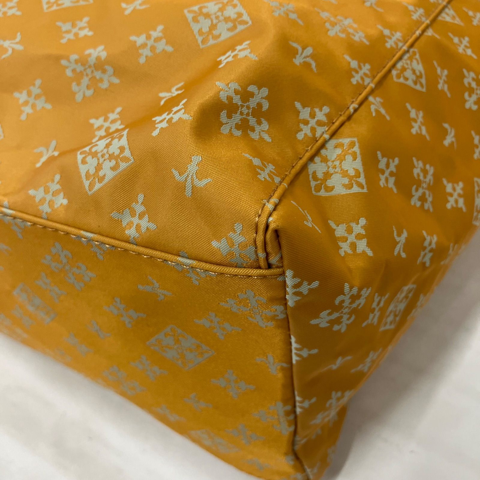 9847 【良品】 russet ラシット トートバッグ イエローオレンジ