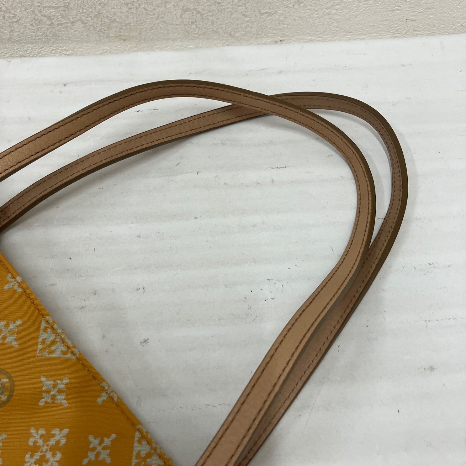 9847 【良品】 russet ラシット トートバッグ イエローオレンジ