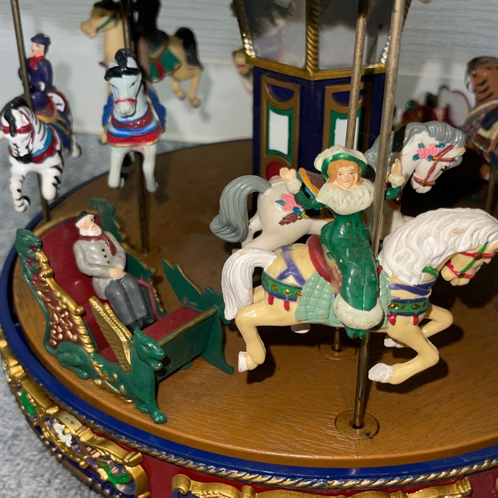 【完動品】ミスタークリスマス　カルーセル　ゴールドラベル　メリーゴーランド NPA】ジャンク Mr. Christmas Gold Label The Carousel ミスター