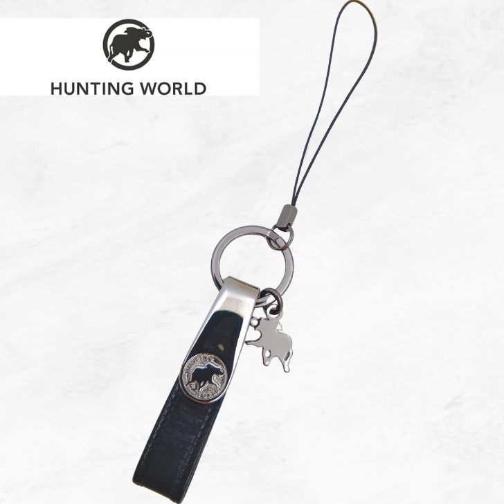 HUNTING WORLD ハンティングワールド レザーストラップ キーリング