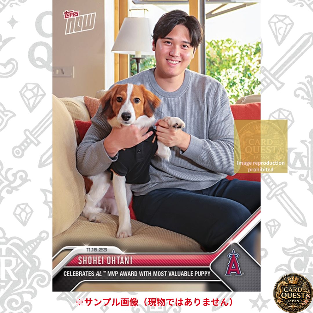 状態A】2023 TOPPS NOW 大谷翔平＆デコピン（#OS-19）2023 MVP受賞記念