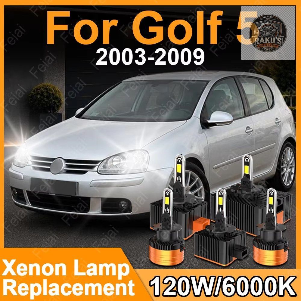 D2R D2S LED Canbus ヘッドライトバルブ フォルクス ワーゲン VW ゴルフ 5 アクセサリー ゴルフ MK5 1K1 1K5 ヘッドライト 2003-2005 - 09 7,163円