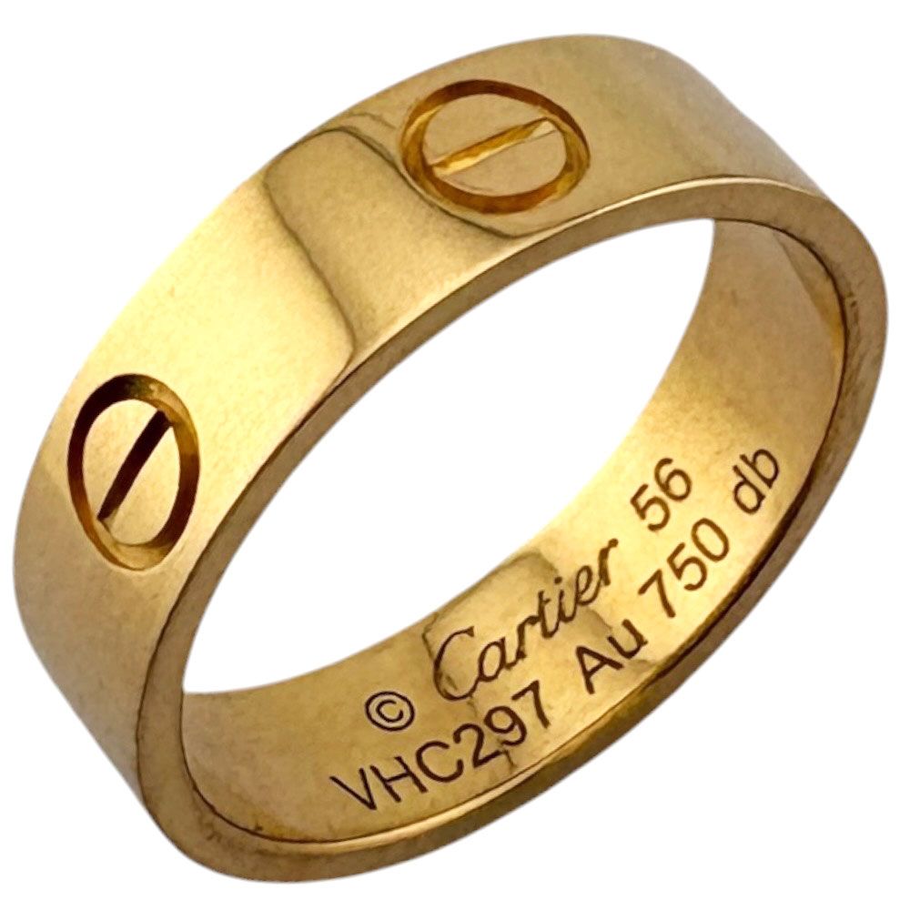 カルティエ ラブ リング 指輪 15.5号 18金 K18イエローゴールド ユニセックス CARTIER 中古 カルティエ