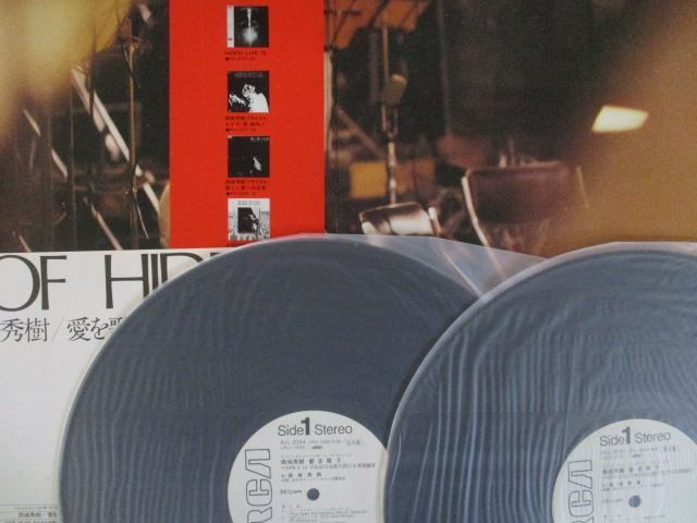 ※盤面美品【RHL8414/JPNオリジナル/帯付きレコード】 西城秀樹 LP/レコード 0353□西城秀樹/バレンタイン・コンサート・スペシャル