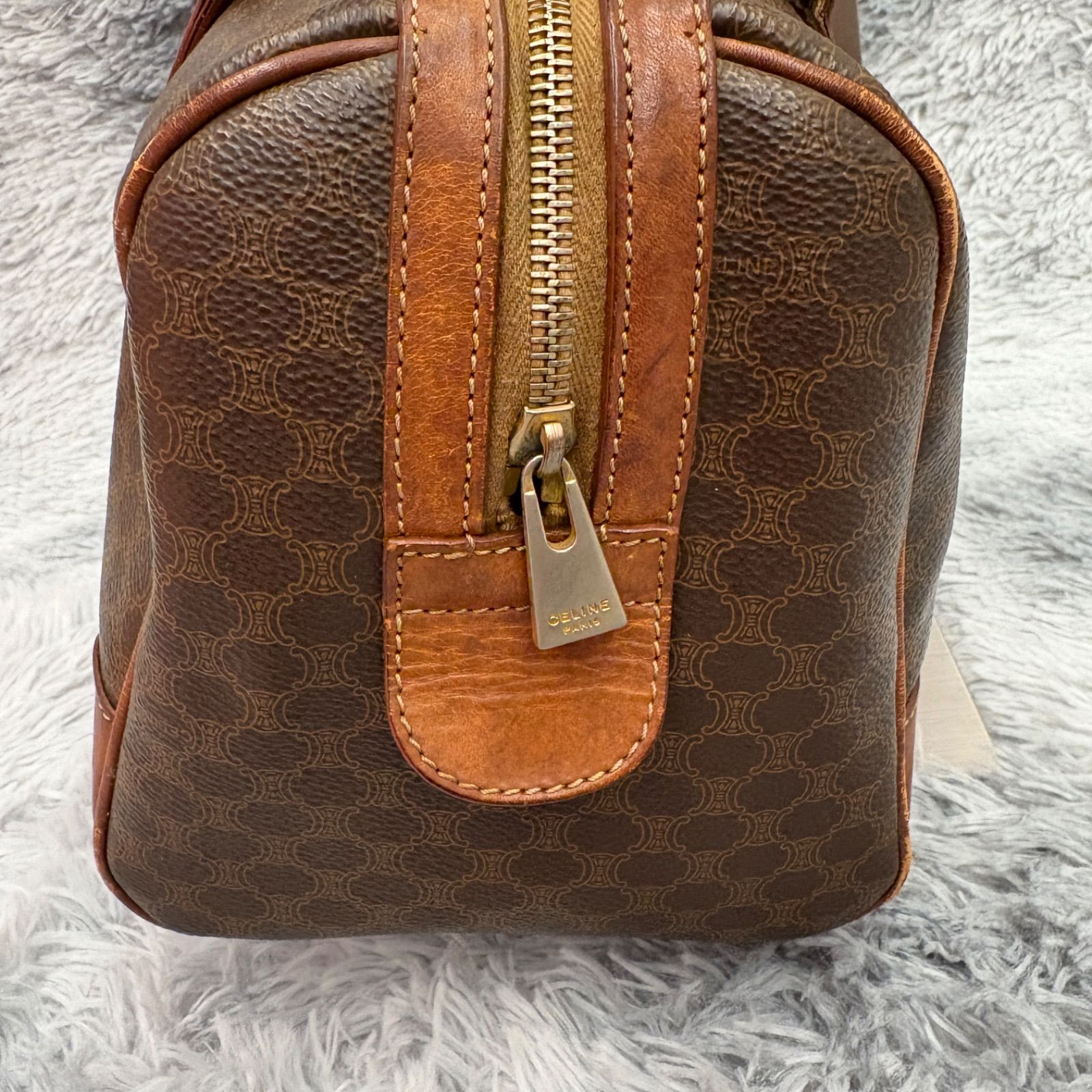 CELINE セリーヌ ハンドバッグ マカダム柄 トリオンフ ミニボストン