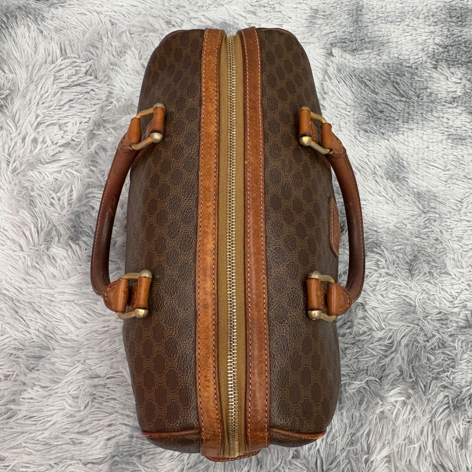 CELINE セリーヌ ハンドバッグ マカダム柄 トリオンフ ミニボストン