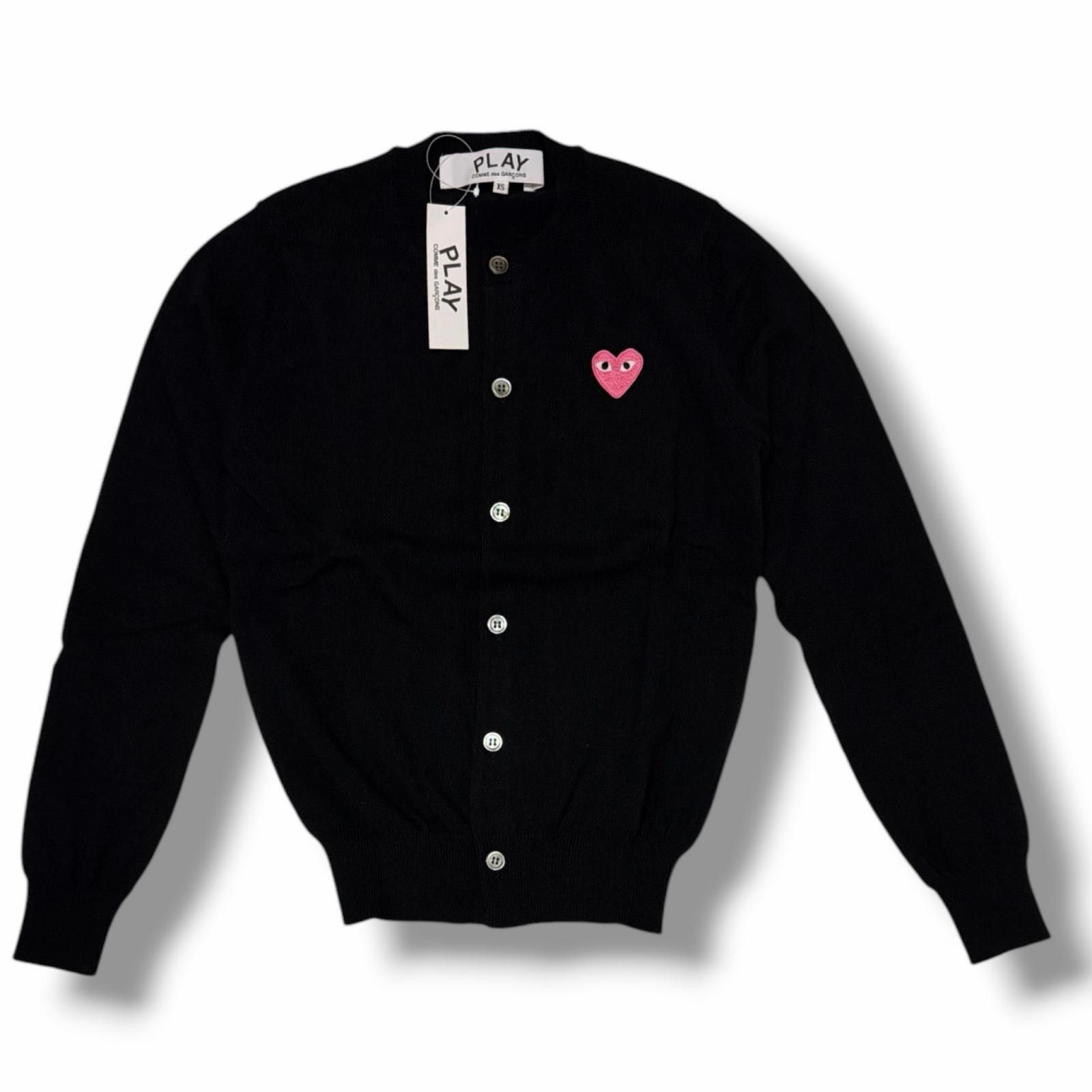 参考上代34100円 未使用 PLAY COMME des GARCONS ROUND NECK CARDIGAN