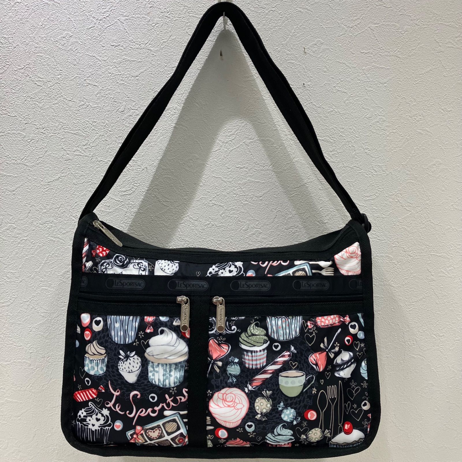 9970 【美品】 LeSportsac レスポートサック デラックスエブリデイ 