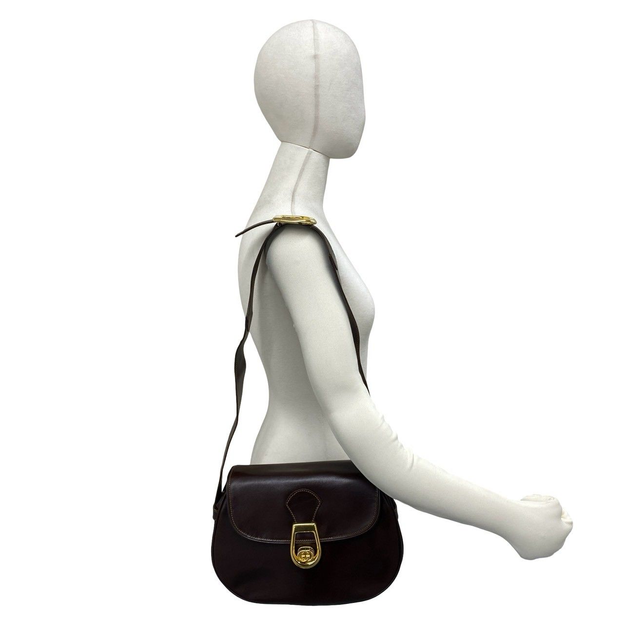極 美品 GUCCI グッチ オールドグッチ ヴィンテージ GG ロゴ 金具