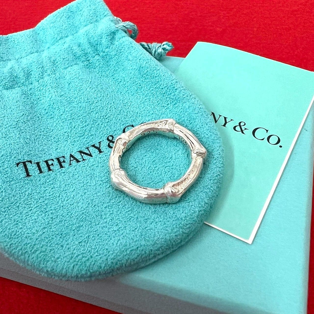極 美品 箱 袋付き TIFFANY&Co. ティファニー ヴィンテージ バンブー