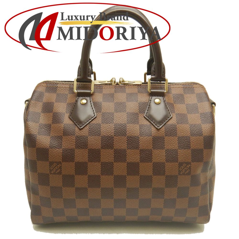 LOUIS VUITTON ルイヴィトン ダミエ スピーディ・バンドリエール 25 N41368 ハンドバッグ エベヌ レディース /254414【中古】