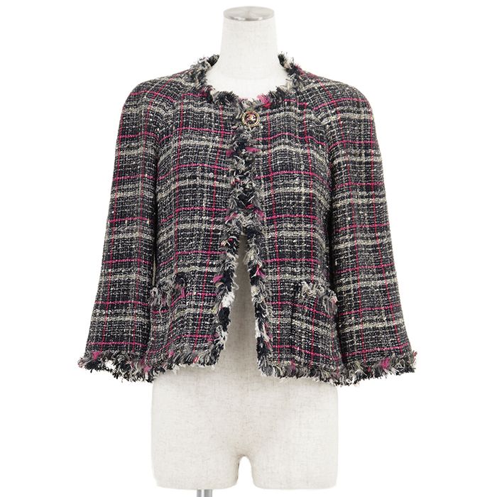 美品】CHANEL シャネル ツイードジャケット サイズ 38 レディース 07P