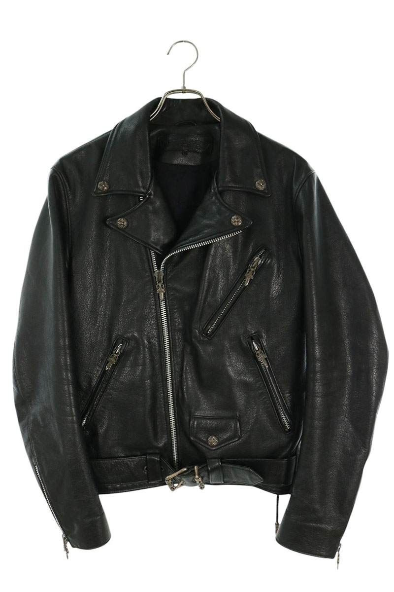 クロムハーツ JJ DEAN JJディーン ダガージップライダースレザージャケット メンズ L