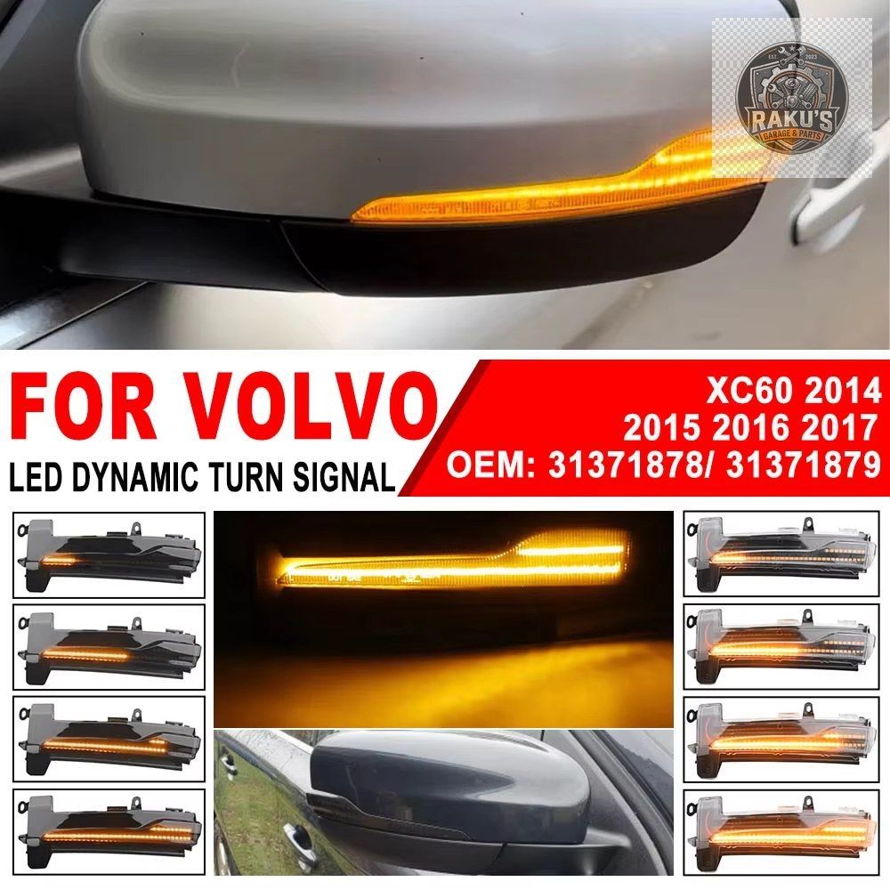 ボルボ XC60 2014 - 16 ダイナミックサイドミラーウインカーライト LEDウィンカーウインカーインジケーター 31371878 31371879 7,813円