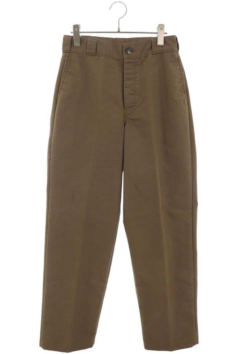 プラダ 26AW GEP272 S182 6287 ブラウンキャンバスロングパンツ メンズ 44