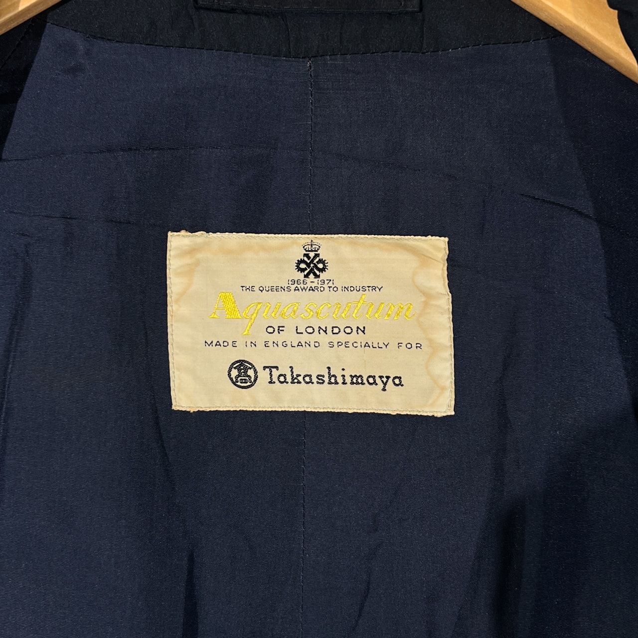 シルク100% Aquascutum アクアスキュータム ステンカラーコート