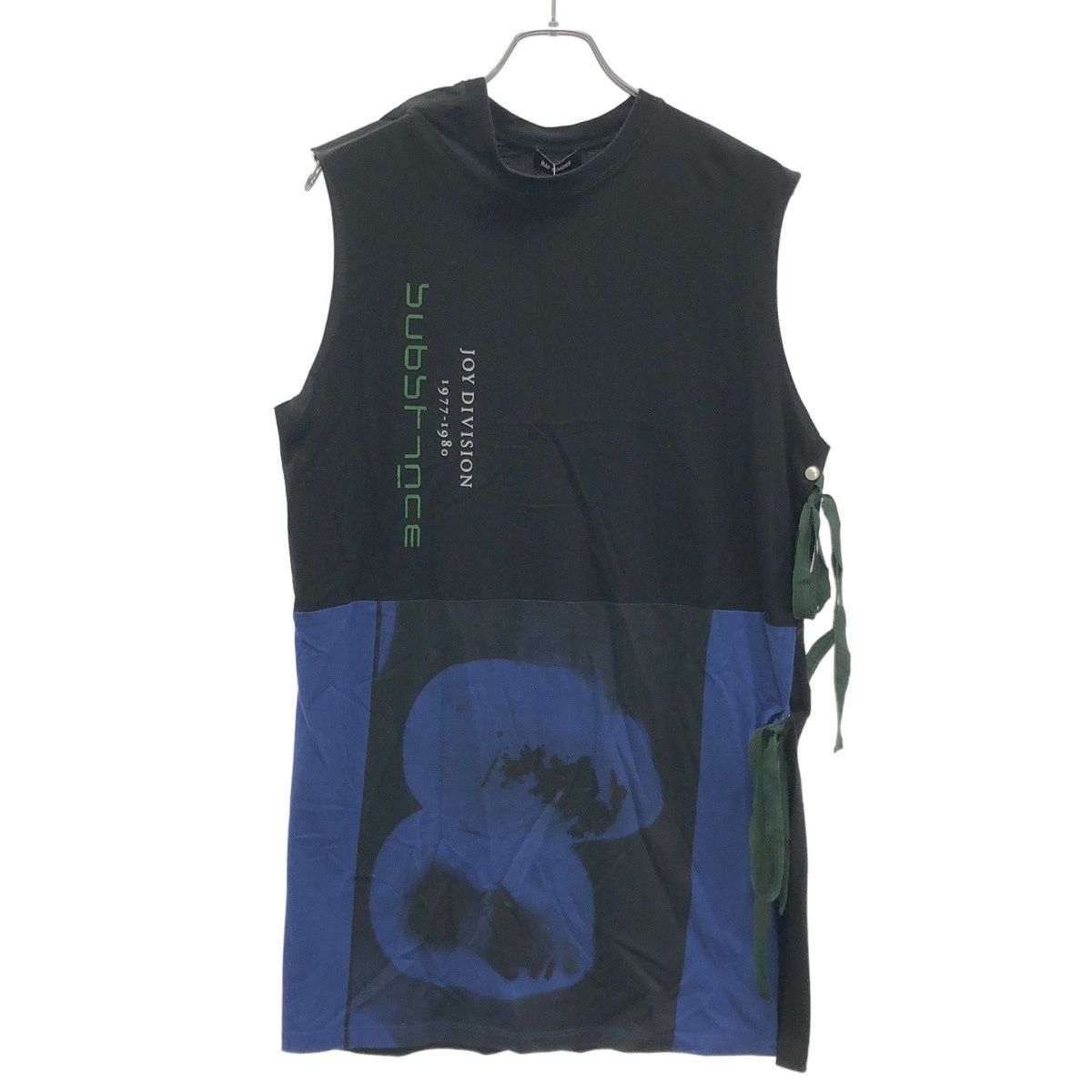 美品 RAF SIMONS スマイル ノースリーブフーディ RAF SIMONS ラフシモンズ 18SS JOY DIVISION ノースリーブ ロング