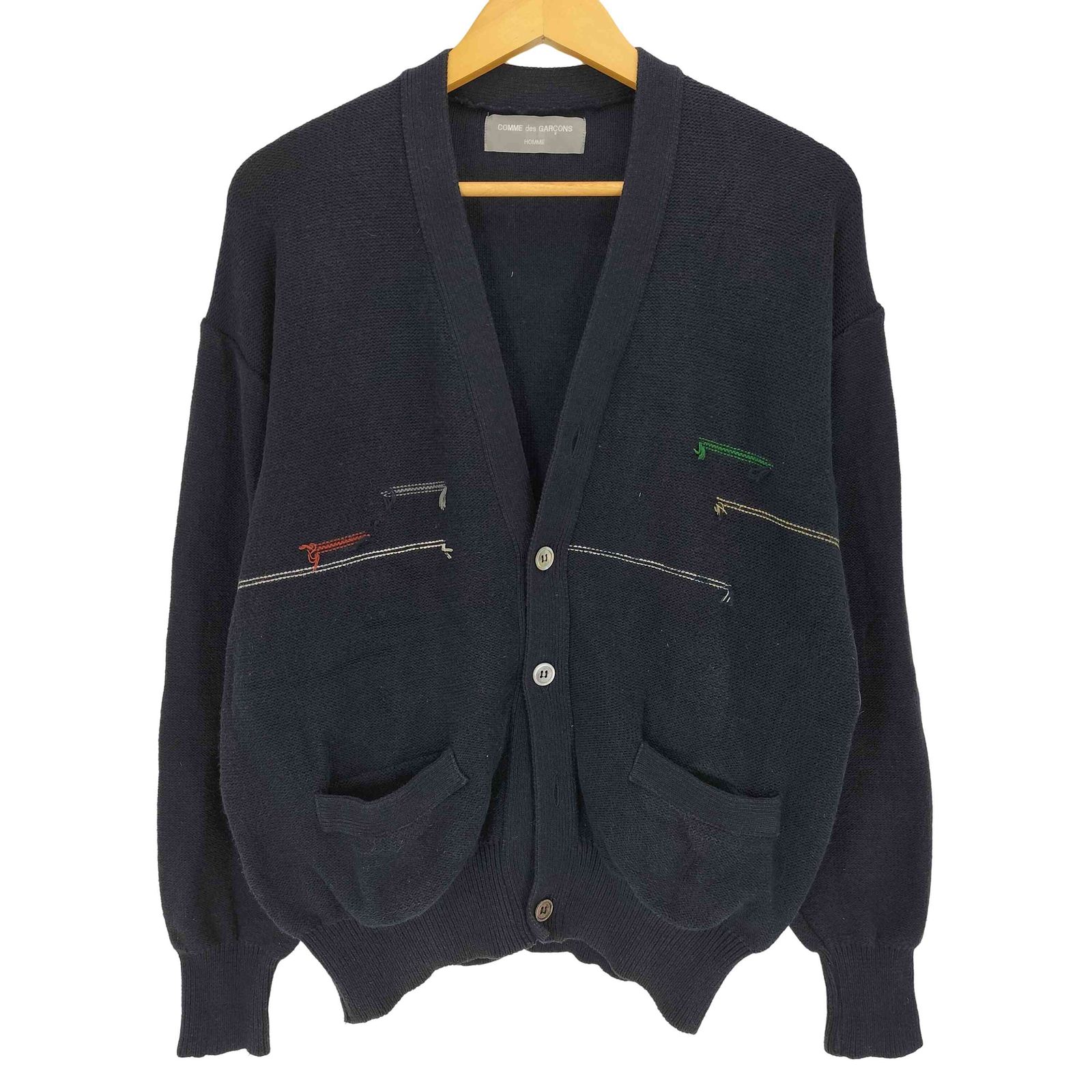 【未使用】AD1995 コムデギャルソンオム サマーニットカーディガン コムデギャルソンオム COMME des GARCONS HOMME 90S AD1995 田中オム