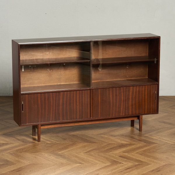 チェスト・キャビネット イギリス 天然木 ビーバー&タプレイ BEAVER&TAPLEY MULTI-WIDTH ヴィンテージ ガラス キャビネット Beaver&Tapley ナロー 本棚 飾り棚 食器棚 ブックケース ディスプレイ シェルフ #89527
