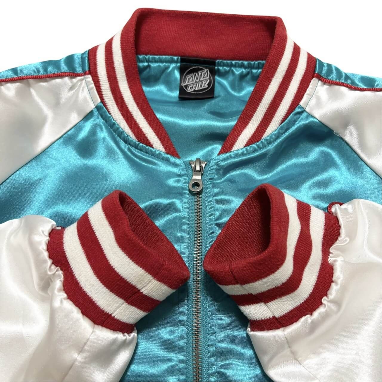 古着 サンタクルーズ サテンスカジャン クリーニング済み SANTA CRUZ