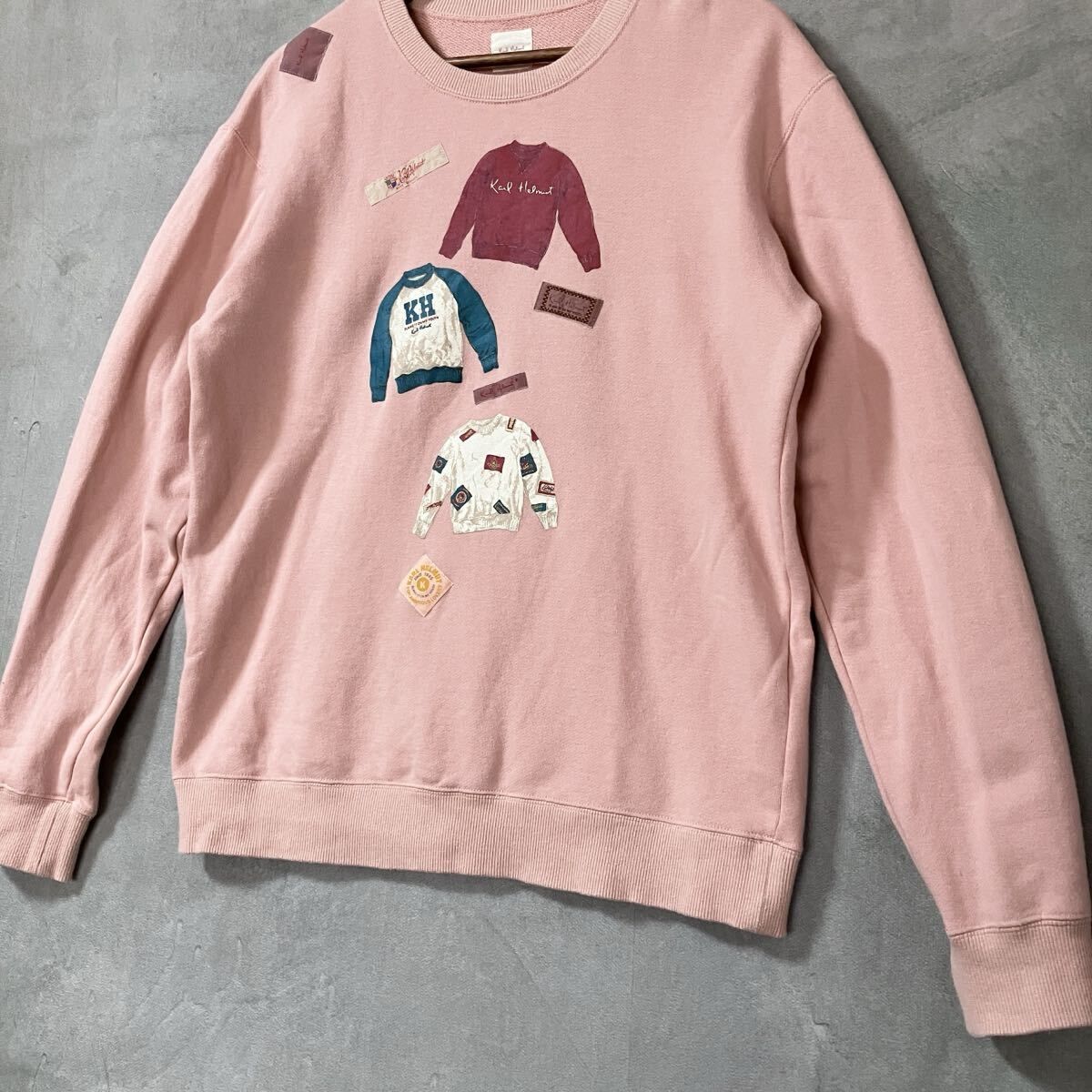 Karl Helmut カールヘルム コットン 裏毛 スウェットプリント ロゴ
