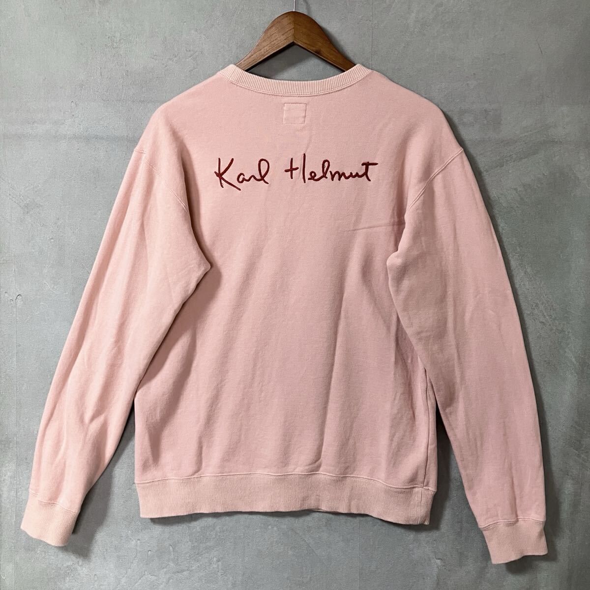 Karl Helmut カールヘルム コットン 裏毛 スウェットプリント ロゴ