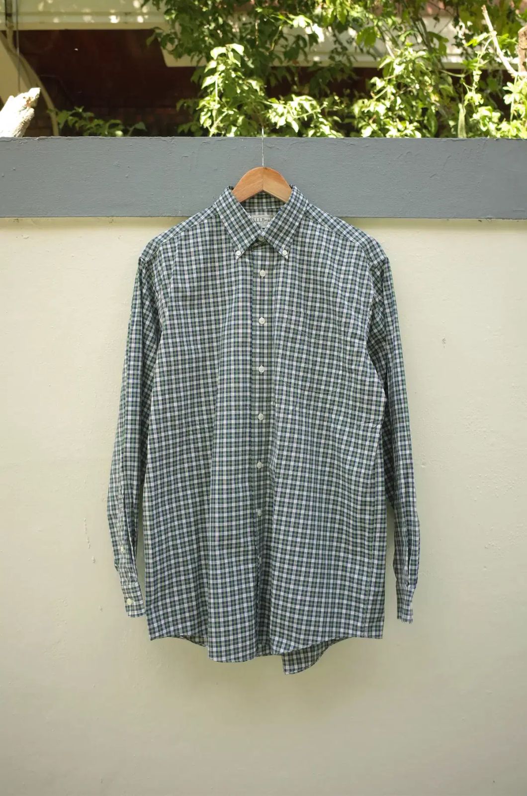 エルエルビーン グリーン CHECK シャツ