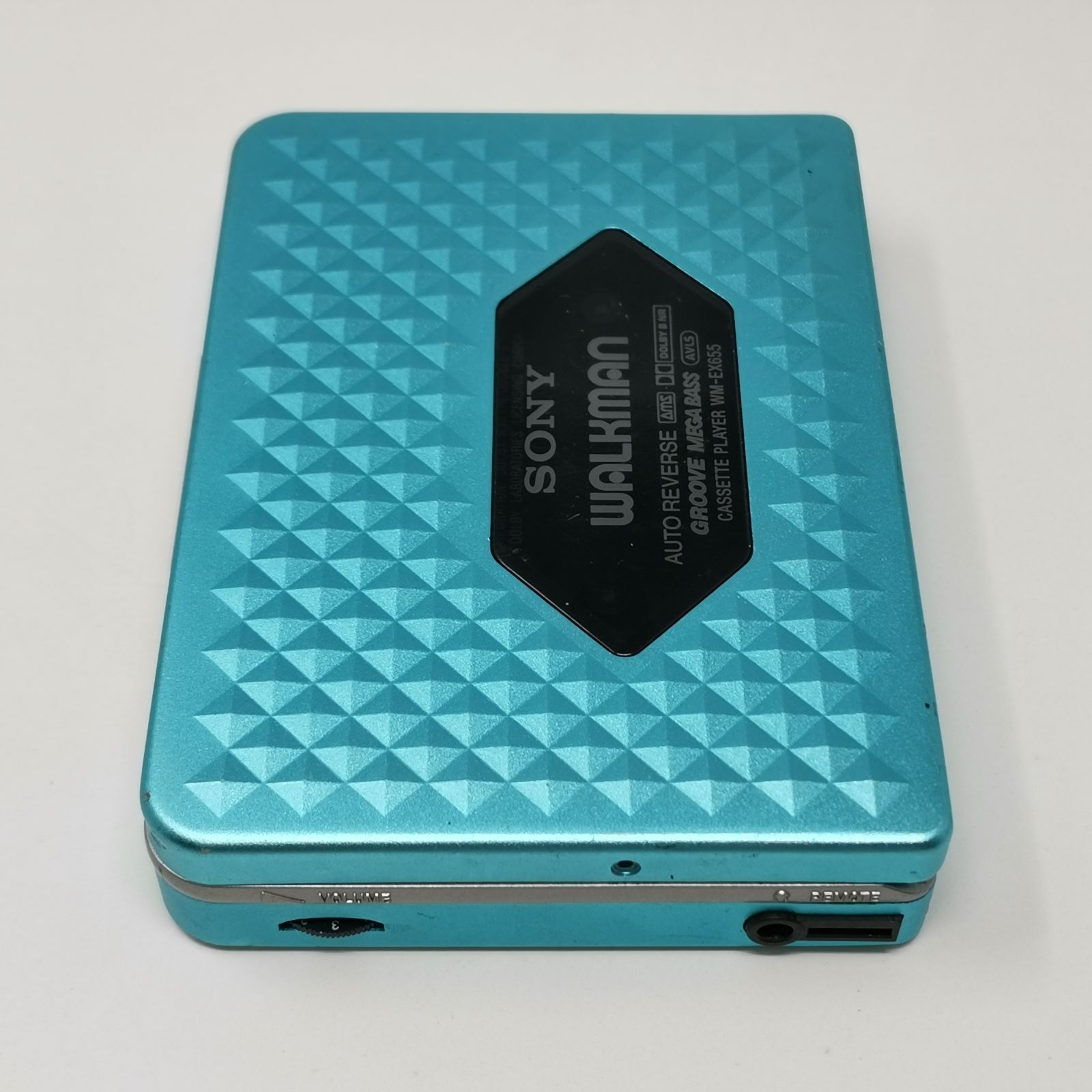 SONY WALKMAN WM-EX655 カセットウォークマン 水色 動作未確認 中古品