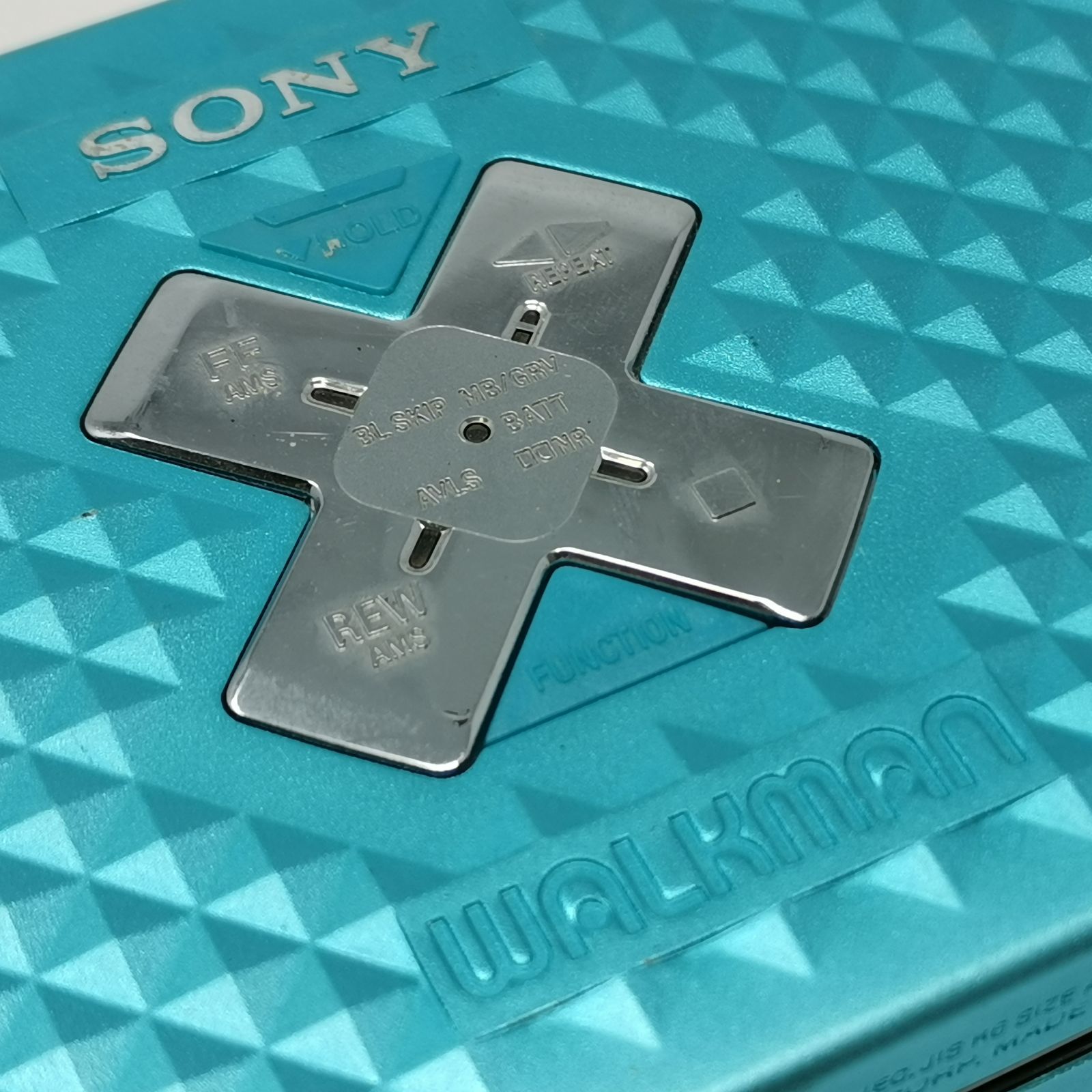 SONY WALKMAN WM-EX655 カセットウォークマン 水色 動作未確認 中古品