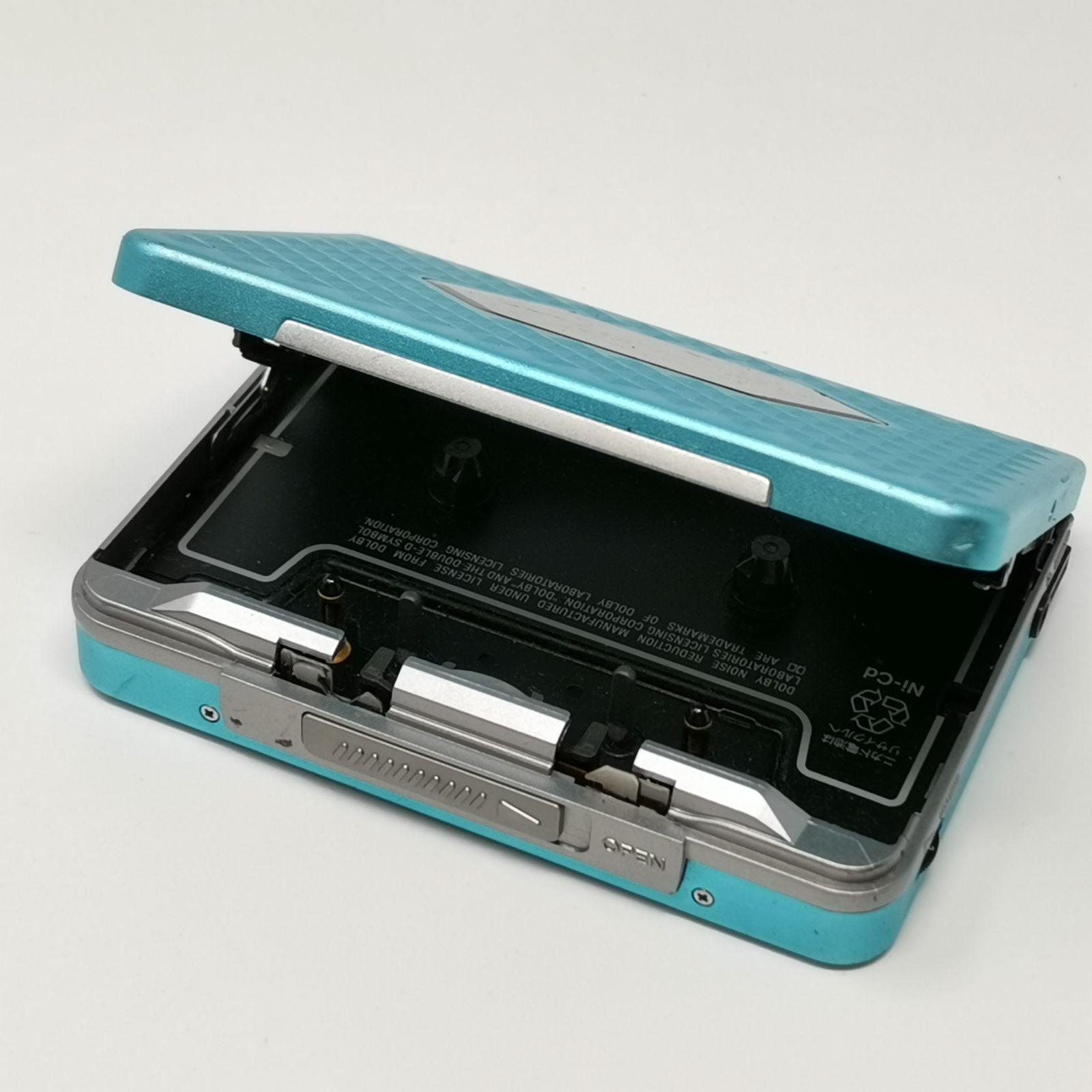 SONY WALKMAN WM-EX655 カセットウォークマン 水色 動作未確認 中古品